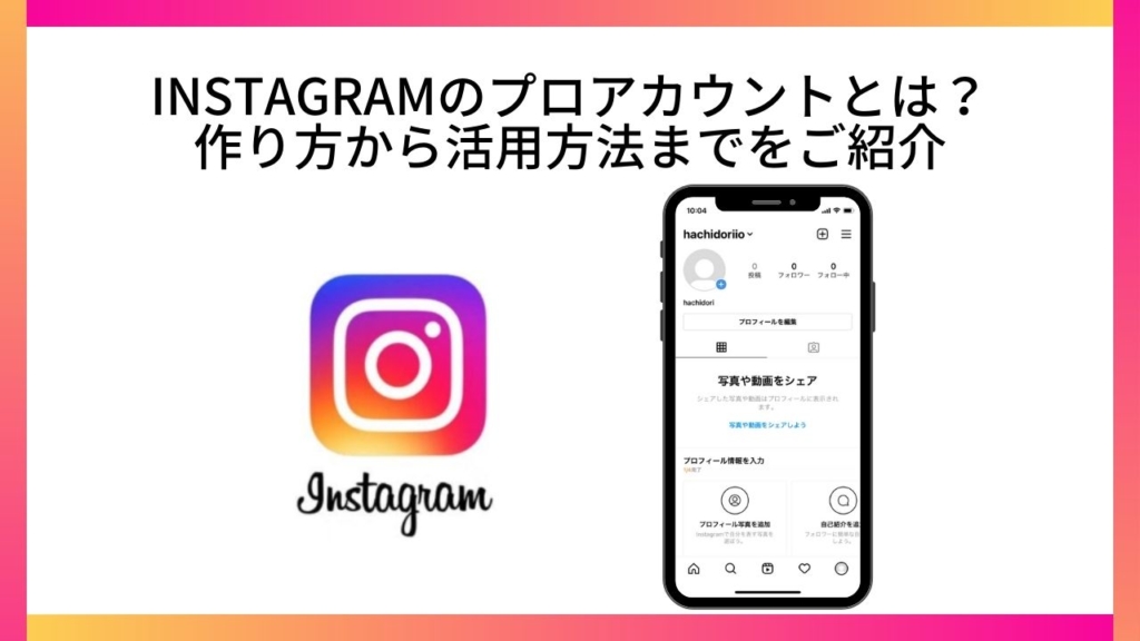Instagramのプロアカウント(企業用アカウント)とは?作り方から活用方法までをご紹介